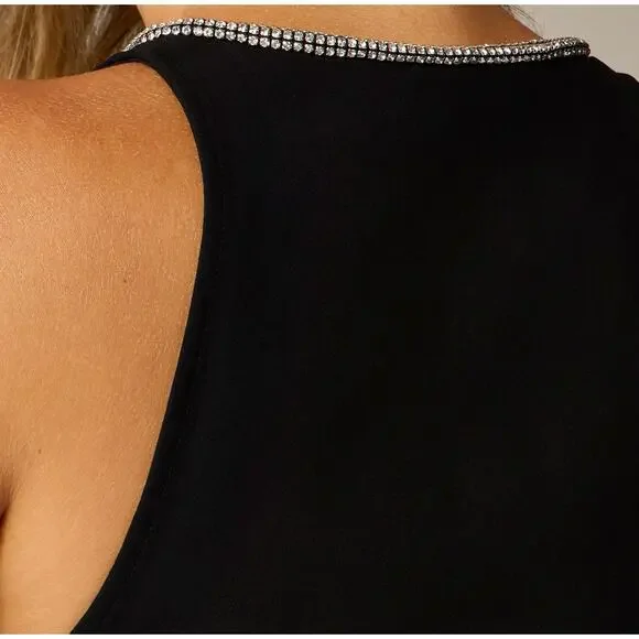 J.Crew Collection Full Length Embellished Ruched Dress Black Formal US 14 NWT - Picture 3 of 15